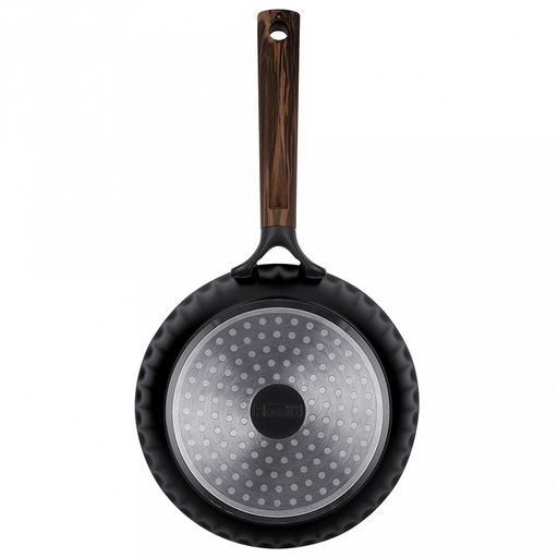 Сковорода с антипригарным покрытием Fiamma д20см, h8см, s1,6мм, дно s4,5мм, литой алюминий, бакелитовая ручка с покрытием soft-touch 18,5см, капсульное дно, Regent (Китай) Подходит для всех видов плит, включая индукционную. - Домашняя мода фото 2