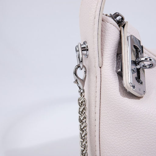 Сумка-багет на молнии, цепочка, цвет белый - Simaland фото 6