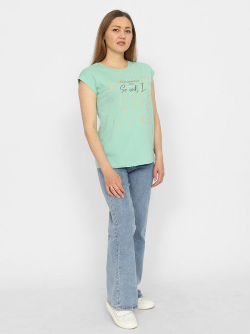 CRB wear/CSSW 60263-37 Футболка женская,зеленый/Ex.Cherubino фото 3