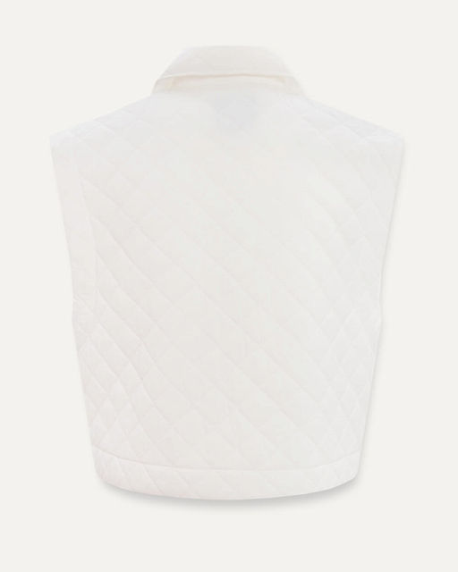 Белый стеганый жилет - Incity фото 7
