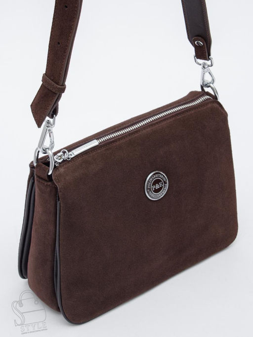 Сумка женская кожаная 1035CF d.coffee Polina&Eiterou в Новосибирске