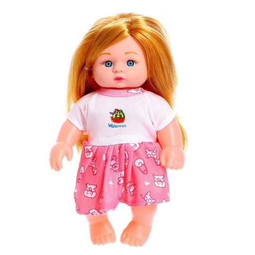 Пупс «Милашка» в платье, со звуком