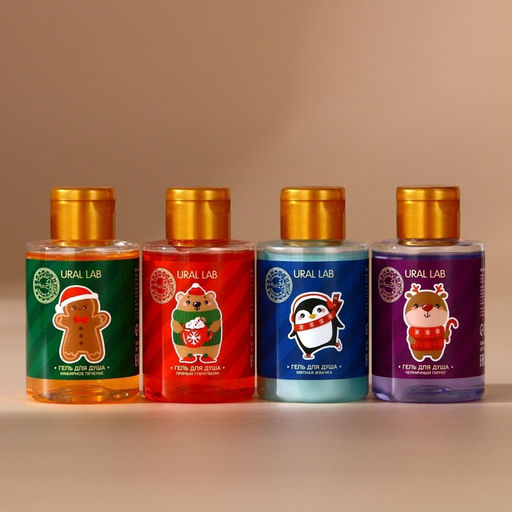 Гель для душа Happy New Year, набор 4100 мл, URAL LAB  фото 3