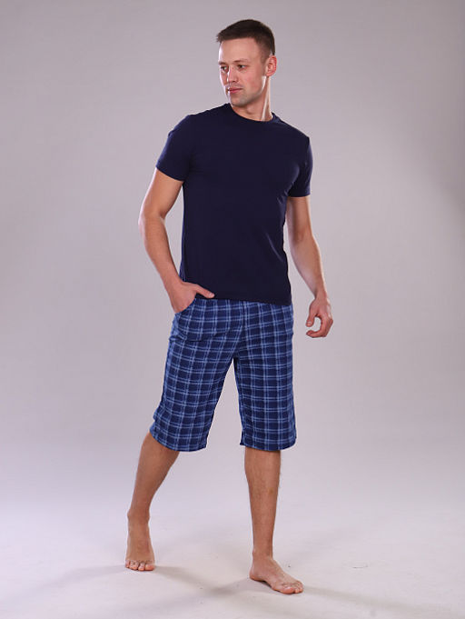 РАСПРОДАЖА Бриджи_мужские_Ш331/синий - Ihomelux фото 7