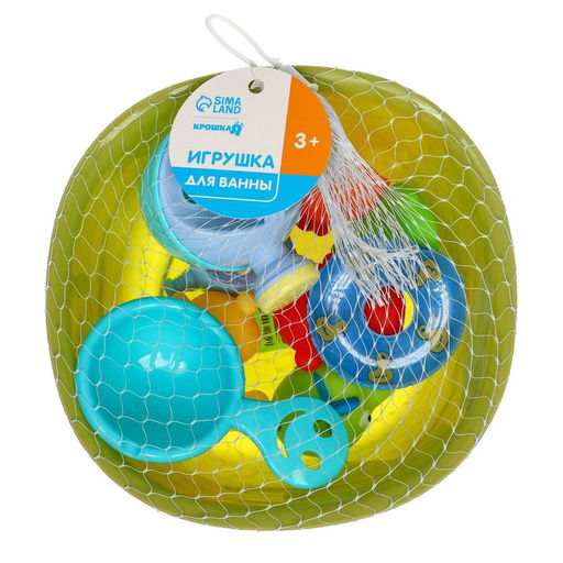 Резиновые игрушки для ванны Крошка Я «Игры малыша», с пищалкой, в наборе 10 шт.