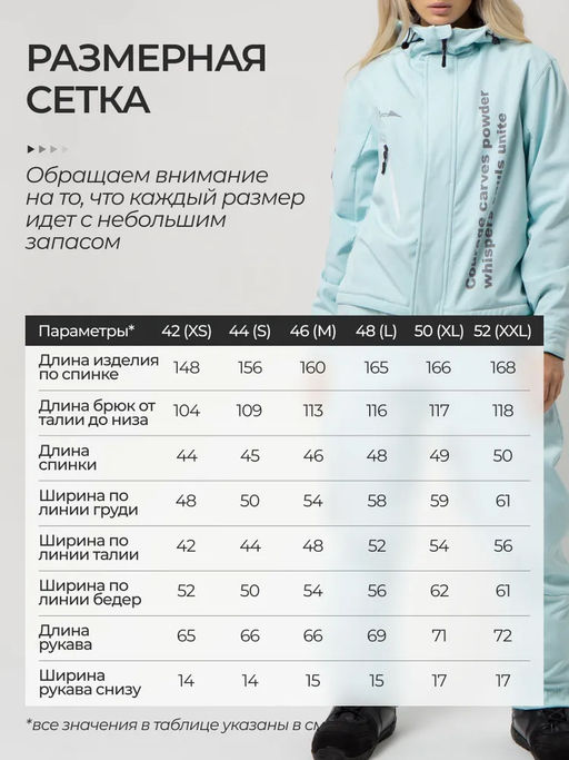Комбинезон женский Saimaa, демисезонный, мятный  фото 11