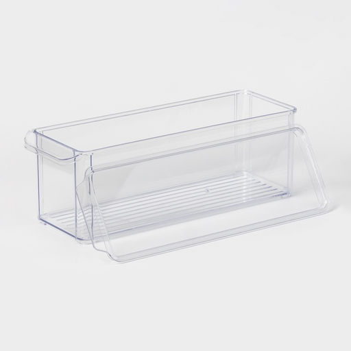 Контейнер для холодильника с крышкой IDEA, 10×30×10 см, пластик, прозрачный