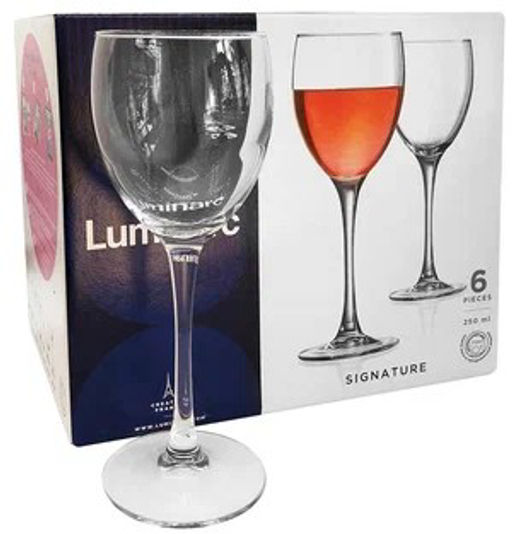 Набор фужеров для вина СИГНАТЮР для вина 250мл 6шт арт.53087 H8168 /ЛЮМИНАРК/ - Luminarc фото 3