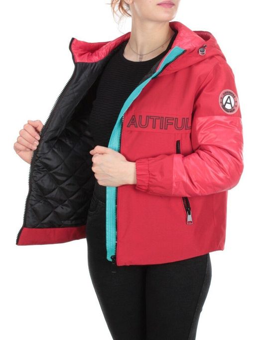 009 RED Куртка демисезонная женская (100 гр. синтепон) - Fashion фото 9