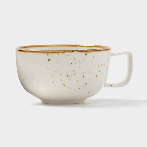 Чайная пара Magistro «Церера», 2 предмета: чашка 250 мл, блюдце d=16.5 см, фарфор, белая