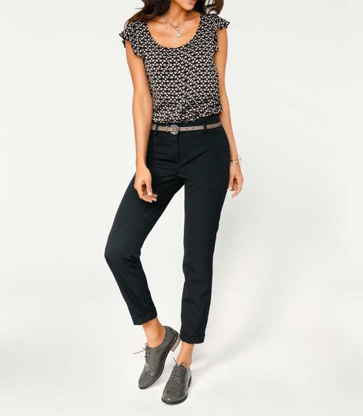 Блузка, черно-бежевая - Patrizia dini фото 3