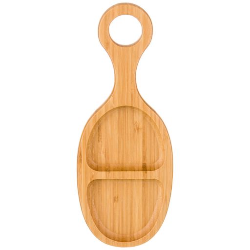 БЛЮДО ДЕРЕВЯННОЕ LEFARD NATIVE 2 СЕКЦИИ С РУЧКОЙ 32*12,5*2 СМ фото 3