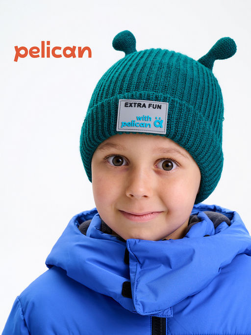 PELICAN, шапка детская, Изумрудный