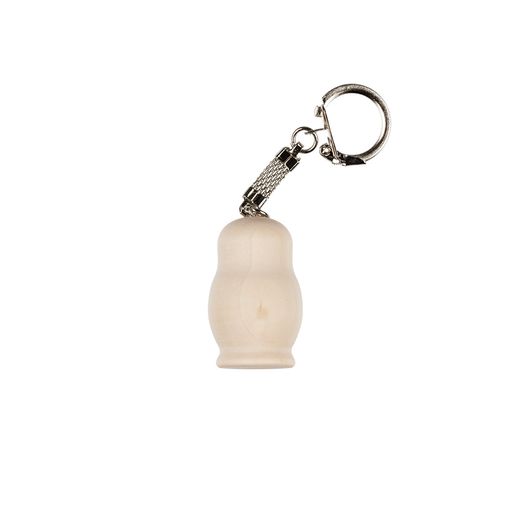 Заготовка для декорирования Mr. Carving DE-069 Матрешка-брелок дерево d 2.5 см 2.5 х 2.5 х 4 см