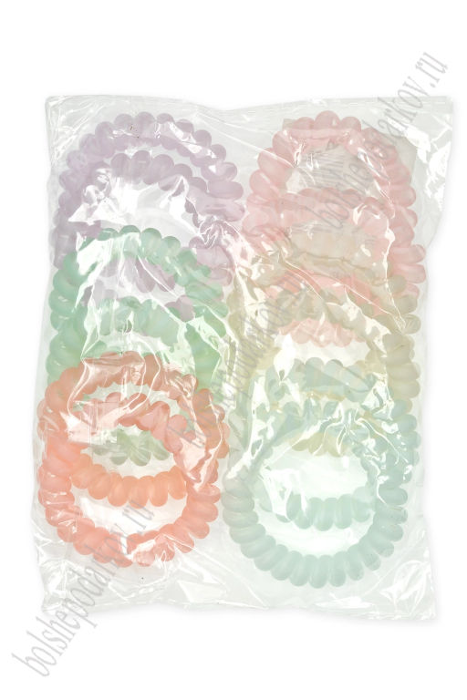 Резинки-пружинки для волос 5,5 см (12 шт) SF-7806, ассорти №5