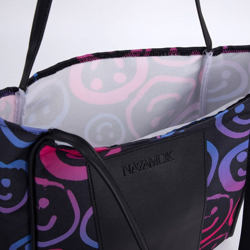 Сумка - шопер с нашивкой NAZAMOK Улыбка, 40387 см  фото 8