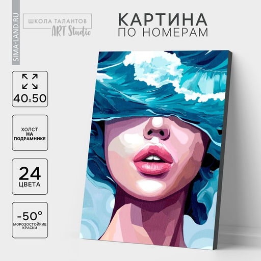 Картина по номерам на холсте с подрамником «Девушка», 40×50 см