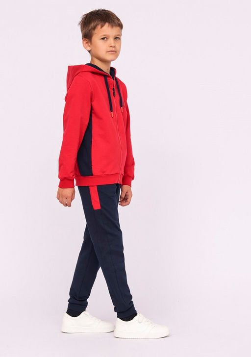 CRB wear/CWJB 90109-26 Комплект для мальчика (толстовка, брюки),красный/Ex.Cherubino  фото 4