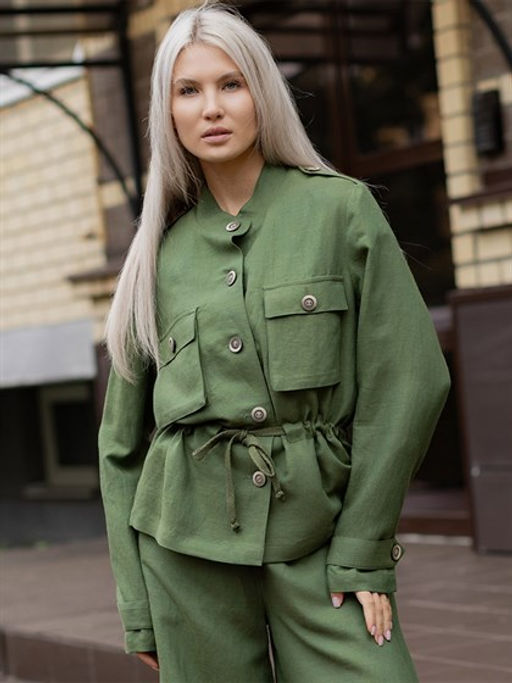 Жакет рубашка лён 57%,вискоза 43%