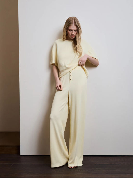 Домашние вафельные брюки из вискозы ZR2603122806-186 / Zarina