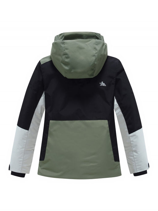 Горнолыжный костюм зимний для мальчика цвета хаки 9517Kh