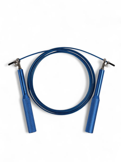 Скакалка спортивная ONLYTOP, 2.8 м, регулируемая, скоростная, с подшипником, синяя