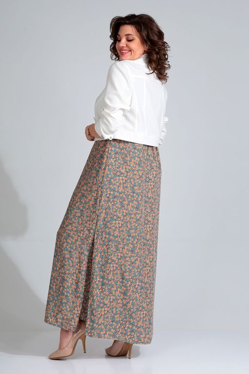 Костюм Liona Style 589 зеленый/бежевый  фото 4