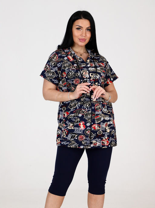 ДК-265 бриджи ДОМАШНИЙ ЖЕНСКИЙ КОСТЮМ (Красный парус) - А-дина фото 2