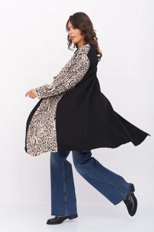 БЕЛАРУСЬ Кардиган Д 3272/черно-бежевый