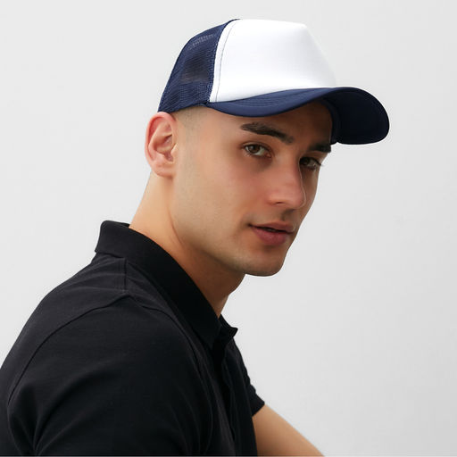 Бейсболка с сеткой MINAKU, размер 56-58, тёмно-синий