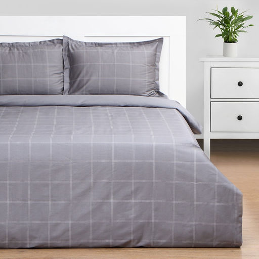 Постельное бельё Этель евро Cage: grey, 200х215 см, 215х240 см, 50х70+3 см-2 шт, мако-сатин, 114г/м2  фото 9