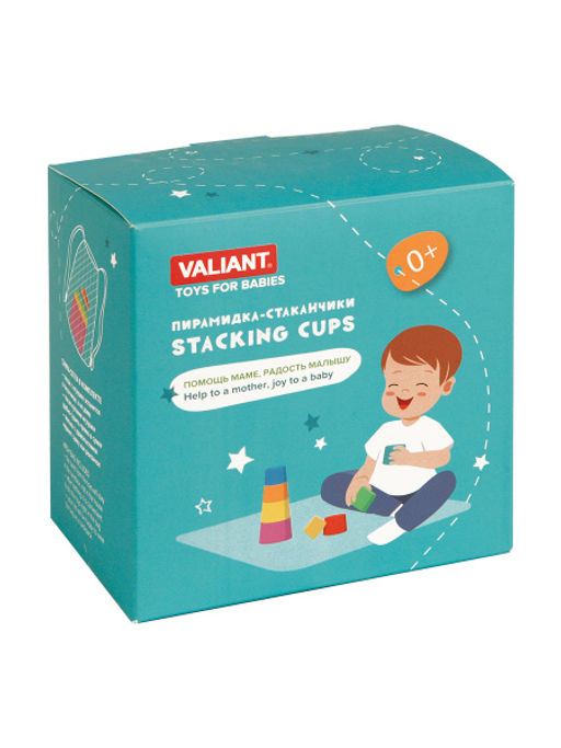 VAL VAL-CR8 Пирамидка-стаканчики круглые 8шт, сумка в компл., ВАЛИАНТИКИ, шт