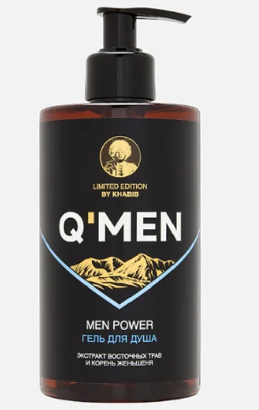 QMEN Гель д/душа POWER экстр.Восточных трав+корень Женьшеня 410мл с дозат.