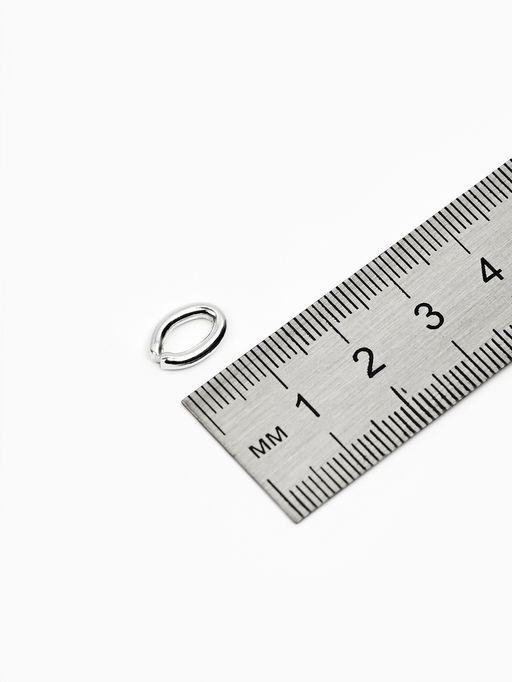 Цена за 2 шт. Кольцо соединительное, 11?7 мм, набор 30 шт. цвет серебро