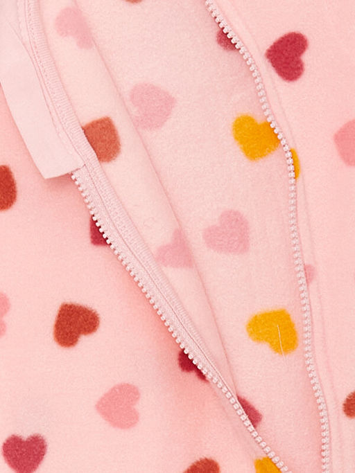 Kap??onlu Uzun Kollu Desenli K?z Bebek Tulum