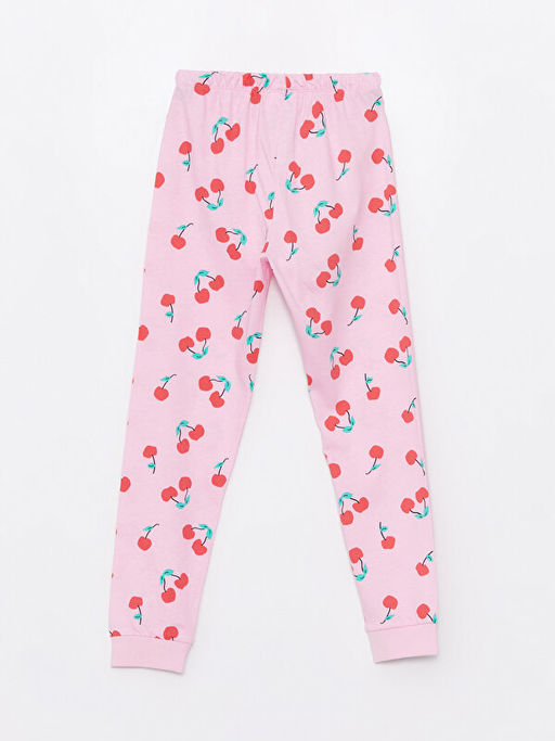 Beli Lastikli Bask?l? K?z ?ocuk Pijama Alt - Waikiki фото 2