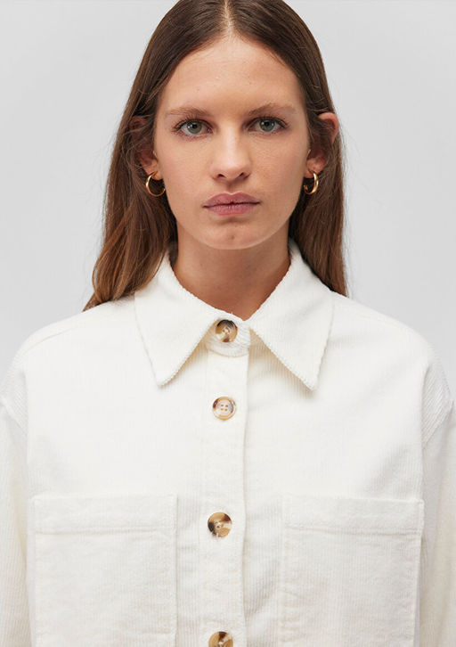 Beyaz Kadife Gomlek - Mavi фото 6