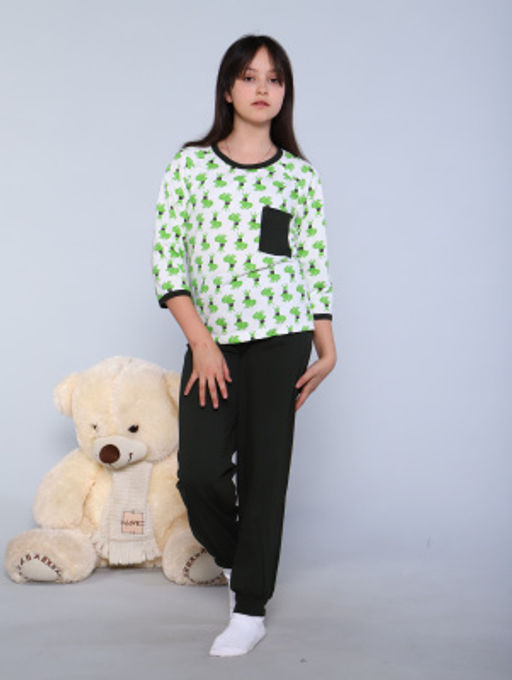 Пижама Василиса зеленый - Ладошки фото 8