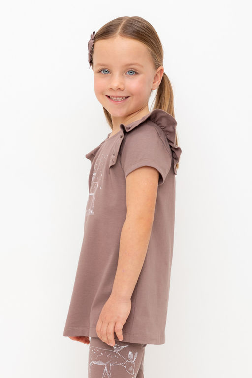 КР 5904/капучино к515 блузка (туника) для дев - Crockid фото 3