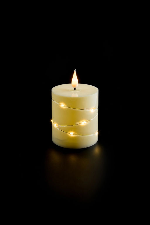 Свеча светодиодная на батарейках 7,5*7,5*12 см (1 шт) SF-8046, №5 - Больше подарков фото 3