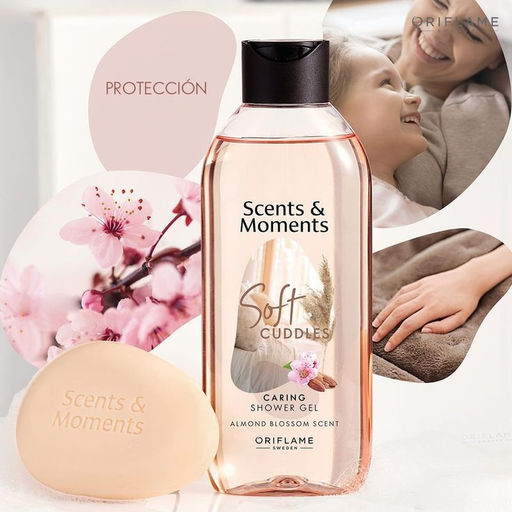 Гель для душа Scents & Moments Ухаживающий с ароматом цветов миндаля Нежные объятия - Oriflame фото 4