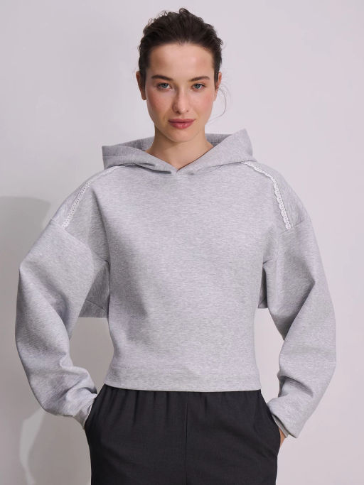 Худи с хлопком в составе / Zarina  фото 4