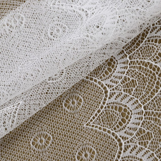 Цена за 2 шт. Кружевная эластичная ткань, 190 мм, 2.7±0.5 м, белая