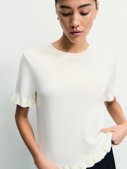 Джемпер с коротким рукавом из вискозы / Zarina