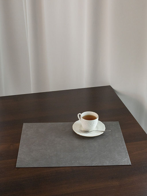 Салфетка сервировочная 45x32, 1шт. серый ПВХ