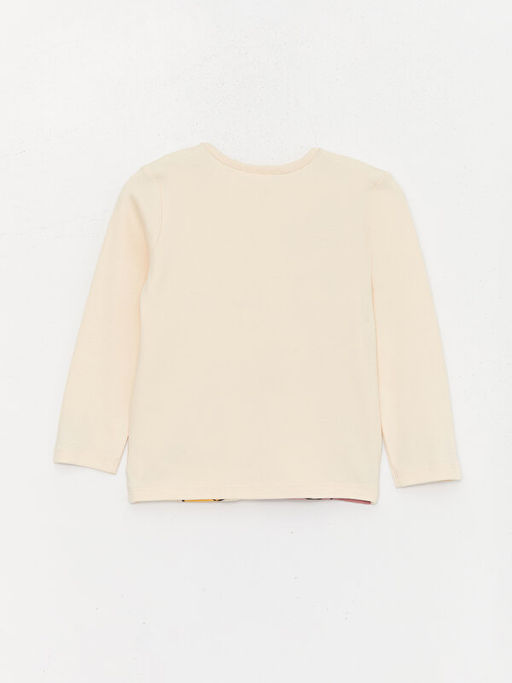 Bisiklet Yaka Chipn Dale Bask?l? Uzun Kollu K?z Bebek Pijama Tak?m? - Waikiki фото 3