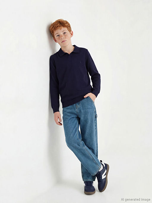 Loose Fit Erkek ?ocuk Jean Pantolon