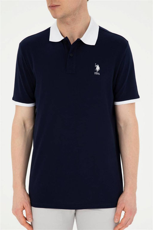 Мужская темно-синяя базовая футболка Неожиданная скидка в корзине - U.s. polo assn фото 6