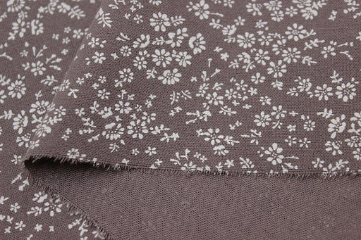 Теплый хлопок Надия цв.коричнево-лиловый винтаж, ш.1.5м, хлопок-100%, 160гр/м.кв - Купава фото 4