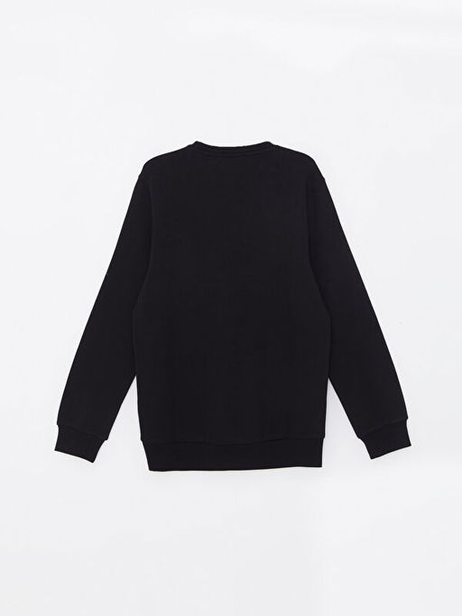 Bisiklet Yaka Uzun Kollu Bask?l? Erkek Sweatshirt - Waikiki фото 2